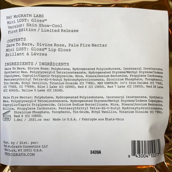 NWT LUST GLOSS SKIN SHOW PAT MCGRATH LABS MINI - Picture 5 of 7